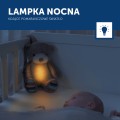 Szumiąca przytulanka i lampka nocna dla dzieci  Miś Bruno ZAZU 007