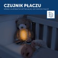 Szumiąca przytulanka i lampka nocna dla dzieci  Miś Bruno ZAZU 009