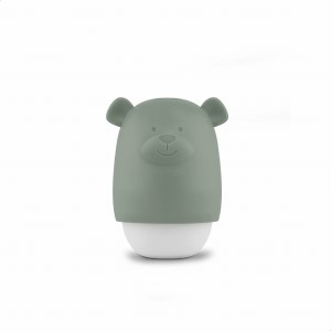 Przenośna lampka nocna dla dzieci do kontaktu miś BENNY Sage | Zazu